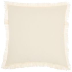 Mina Victory Solid Fringe Decorative Pillow