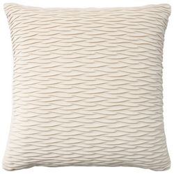 18x18 Pleated Velvet Decorative Pillow