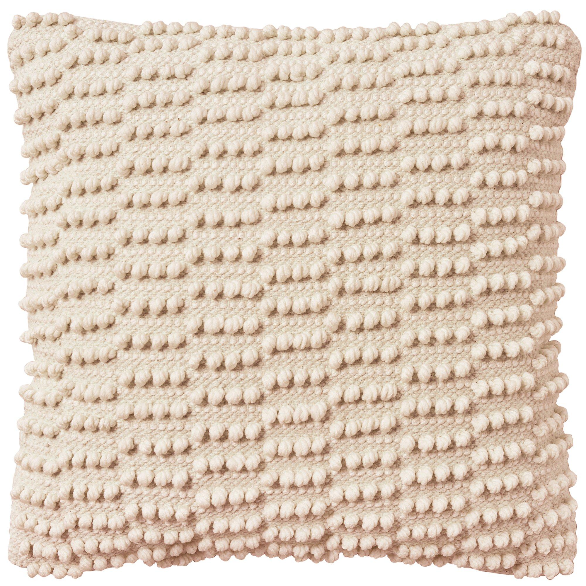 ZEST Kitchen + Home 18x18 Woven Dot Decorative Pillow