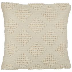 Mina Victory 18x18 Woven Diamond Dot Decorative Pillow