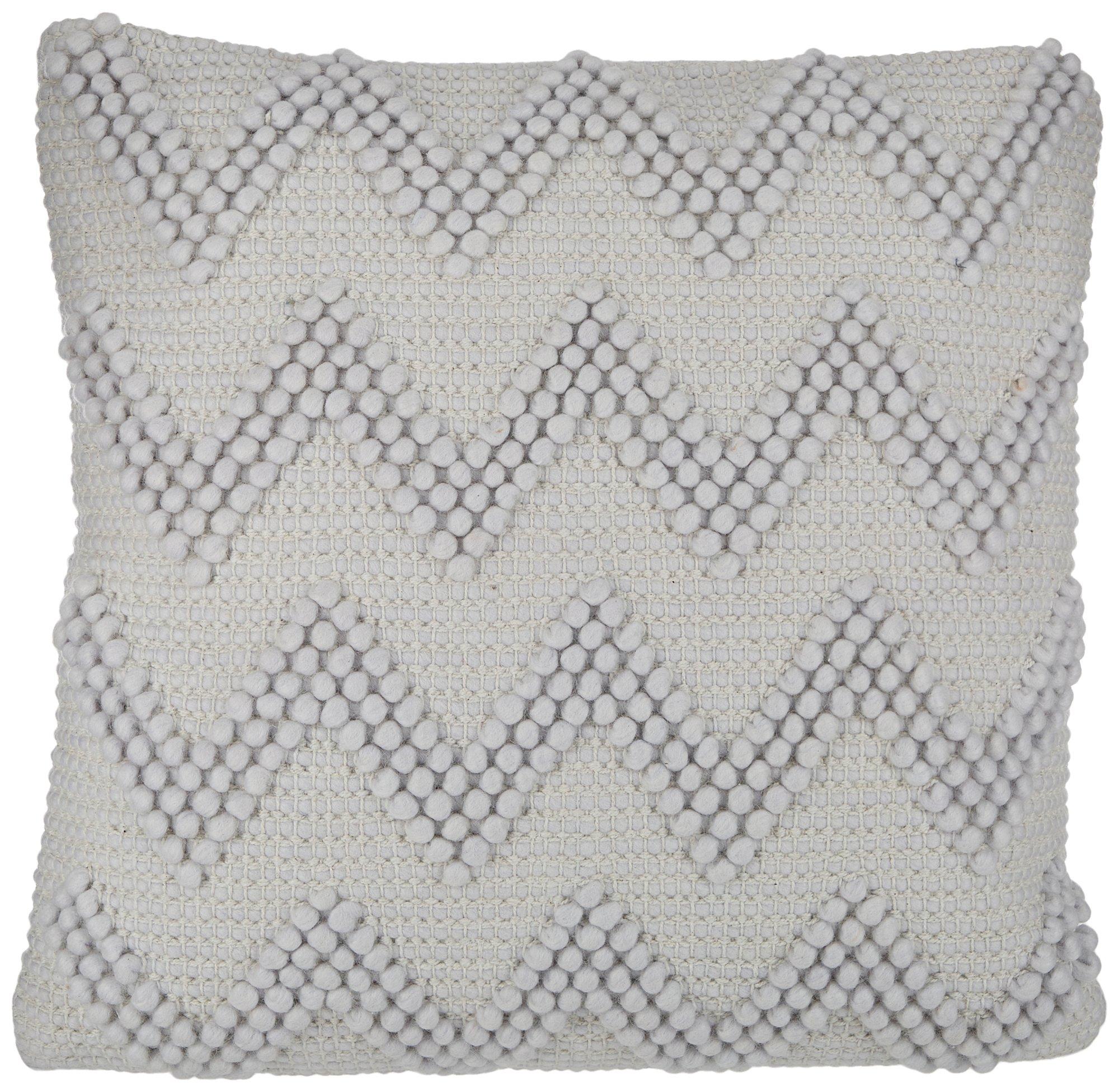 Mina Victory 20x20 Woven Chevron Dot Decorative Pillow