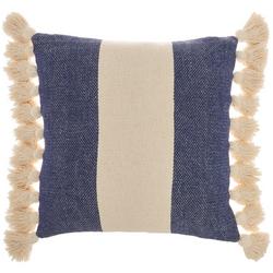 Striped Tassel Decorative Pillow
