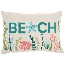 Mina Victory 14x20 Beach Seaweed Decorative Pillow