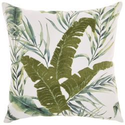 Mina Victory 18x18 Palm Leaves Decorative Pillow