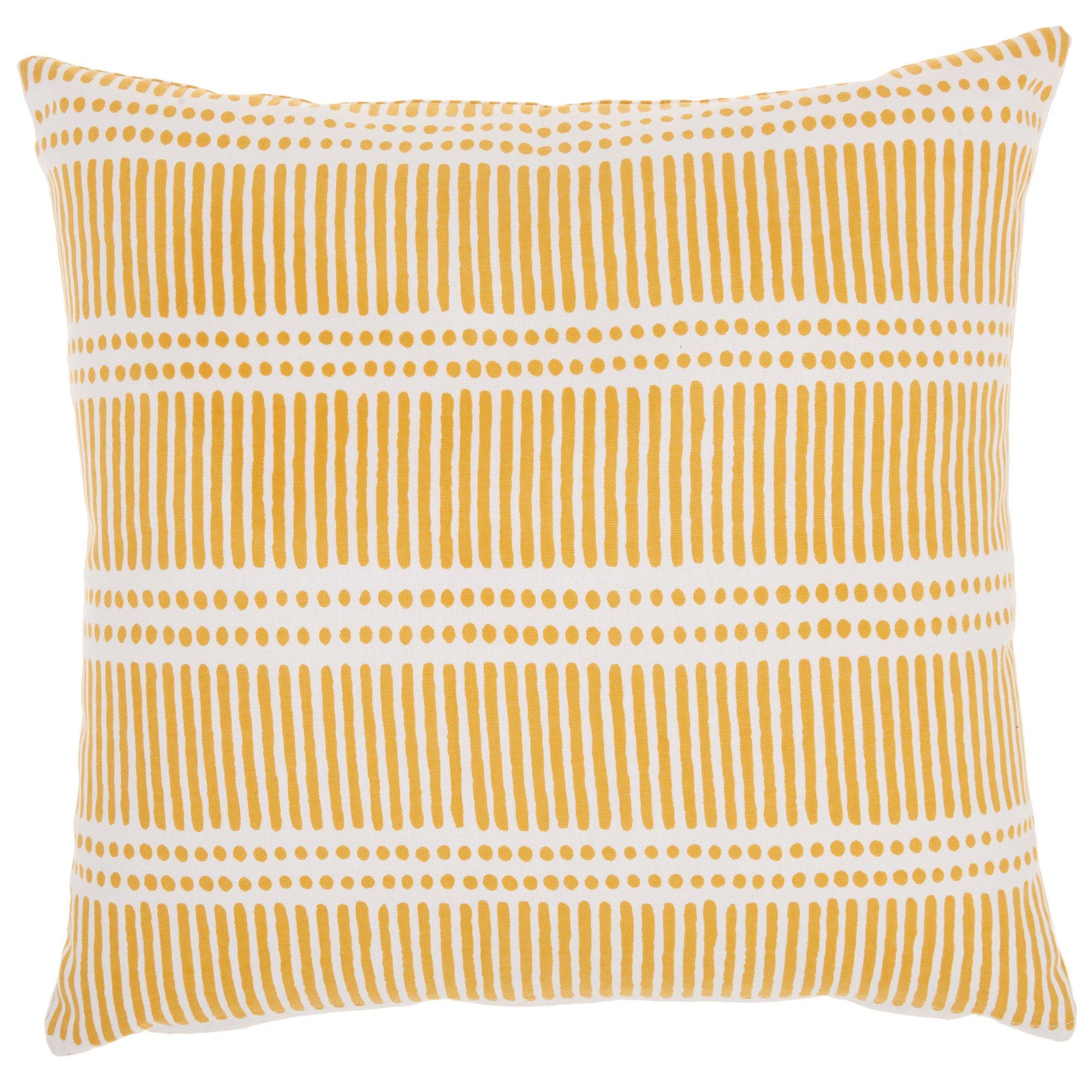 Mina Victory 18x18 Line and Dot Decorative Pillow