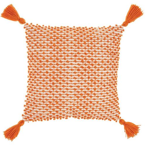 Mina Victory 18x18 Knotted Tassel Decorative Pillow