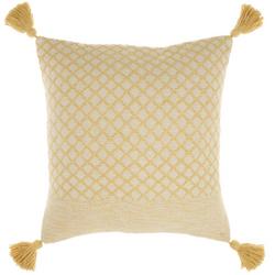 18x18 Diamond Tassel Decorative Pillow