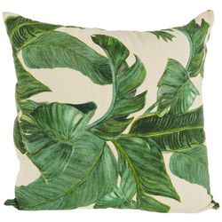 VCNY Home 18x18 Printed Palm Decorative Pillow