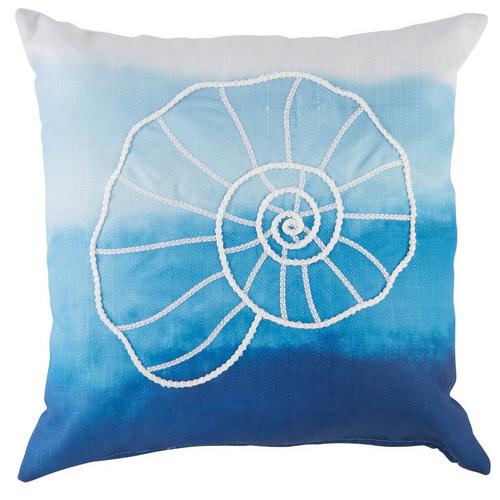 Coastal Home Ombre Shell Decorative Pillow