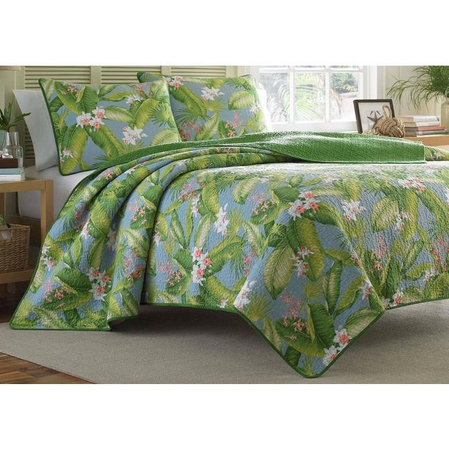Tommy Bahama Aregada Dock Blue Quilt, Tommy Bahama Twin Bedding
