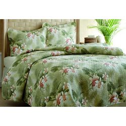 Tommy Bahama Tropical Orchid Quilt Set