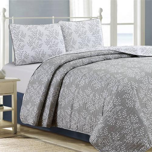 Glendale Heights 3pc Wesley Printed Stitched Quilt Set