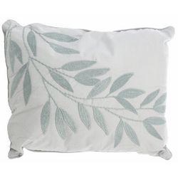 ZEST Kitchen + Home 14 x 18  Pila Leaves Embroidered Pillow