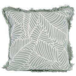 ZEST Kitchen + Home 18x18 Boho Palm Floral Decorative Pillow
