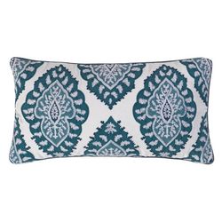 Levtex Home 12x24 Embroidered Medallion Decorative Pillow