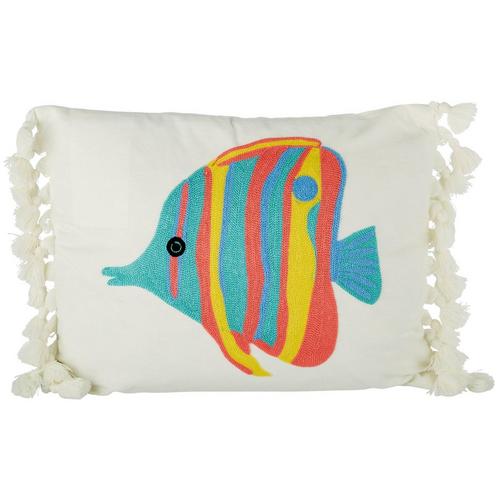 Levtex Home 14x18 Fish Fringe Decorative Pillow
