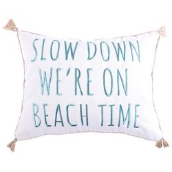 Levtex Home Slow Down We're On Beach Time Decorative Pillow