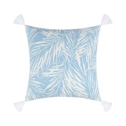 Coastal Home 18x18 Soleil Blue Palm Decorative Pillow