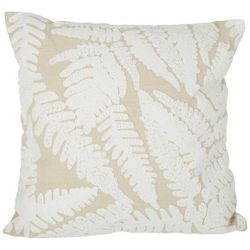 Levtex Home 18x18 Towel Stitched Fern Leaf Decorative Pillow