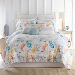 Saltwater Home Whimsical Sea 3 Pc Quilt Set