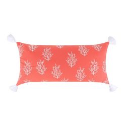 Saltwater Home Coral Cliff Bay Coral Decorative Pillow