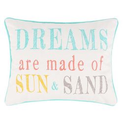 Saltwater Home Dreams Sun & Sand Decorative Pillow