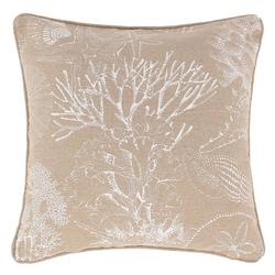 Hidden Cove Reef Burlap Decorative Pillow