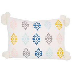 Coastal Home 14x20 Stamp Embroidered Decorative Pillow