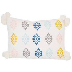 14x20 Stamp Embroidered Decorative Pillow