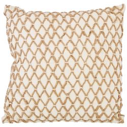 Coastal Home 14x14 Net Weave Decorative Pillow