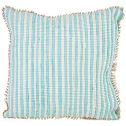 18x18 Chindi Striped Decorative Pillow