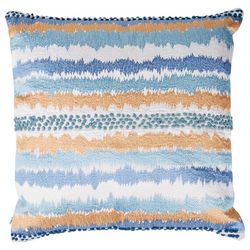 Coastal Home 18x18 Embroidered Decorative Pillow