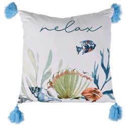 Coastal Home 18x18 Relax Decorative Pillow