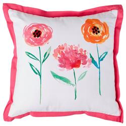 18x18 Printed Garden Decorative Pillow