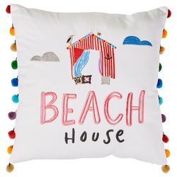 Red Pineapple 18x18 Beach House Decorative Pillow