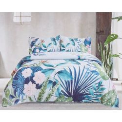 Coastal Home Palm Paradise Quilt Set