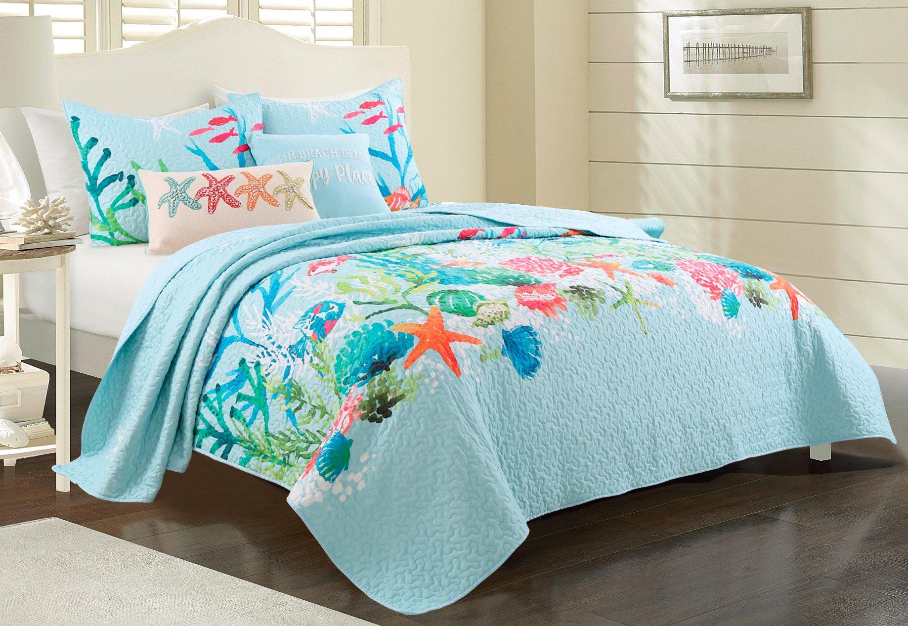 aqua quilts and comforters
