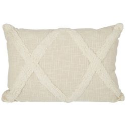 Coastal Home 14x20 Diamond Tufted Decorative Pillow