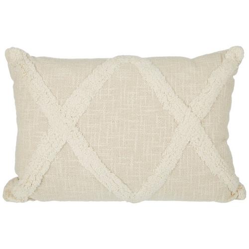 Coastal Home 14x20 Diamond Tufted Decorative Pillow