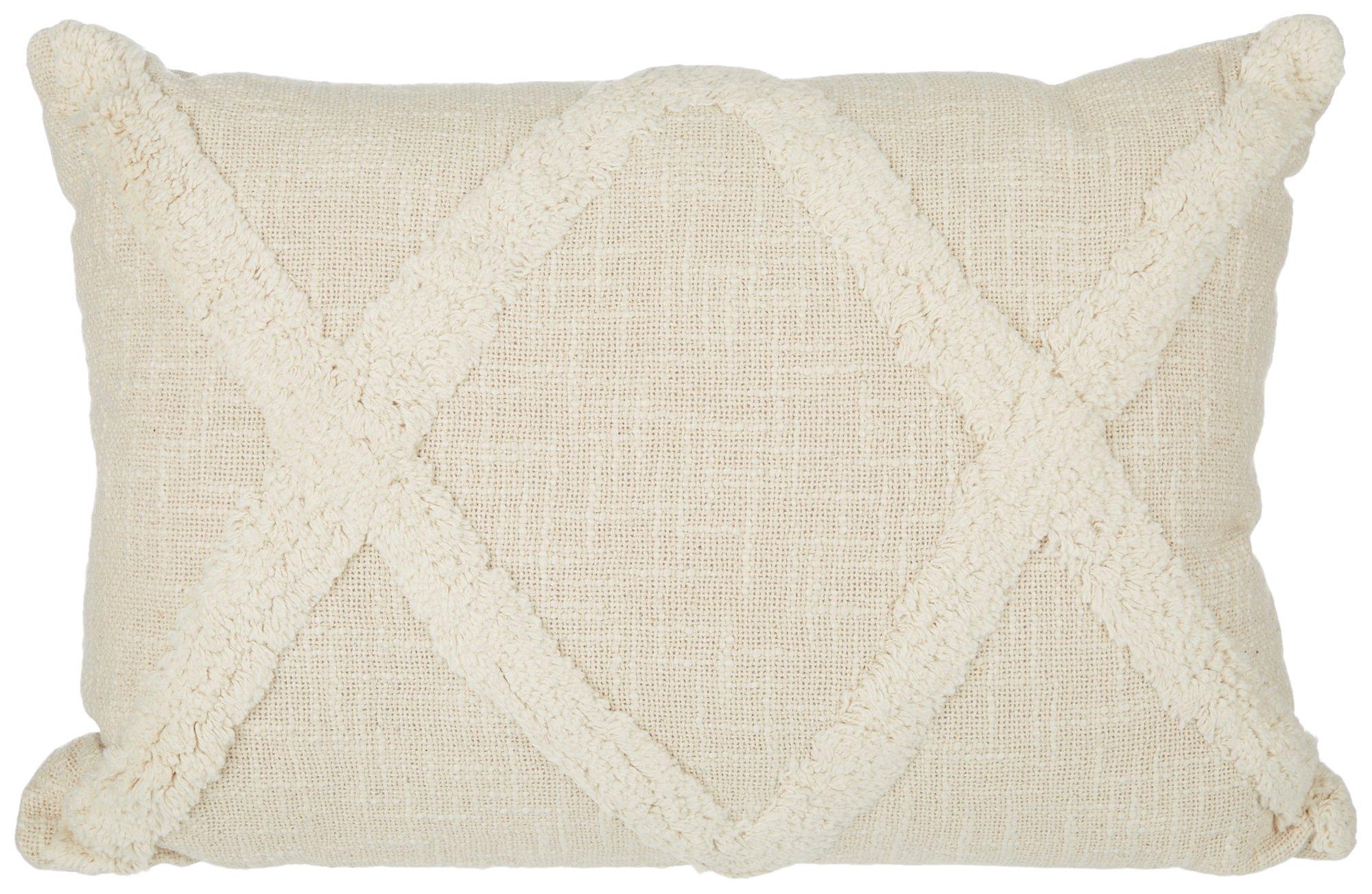 14x20 Diamond Tufted Decorative Pillow