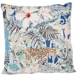 18x18 Suede Jungle Decorative Pillow