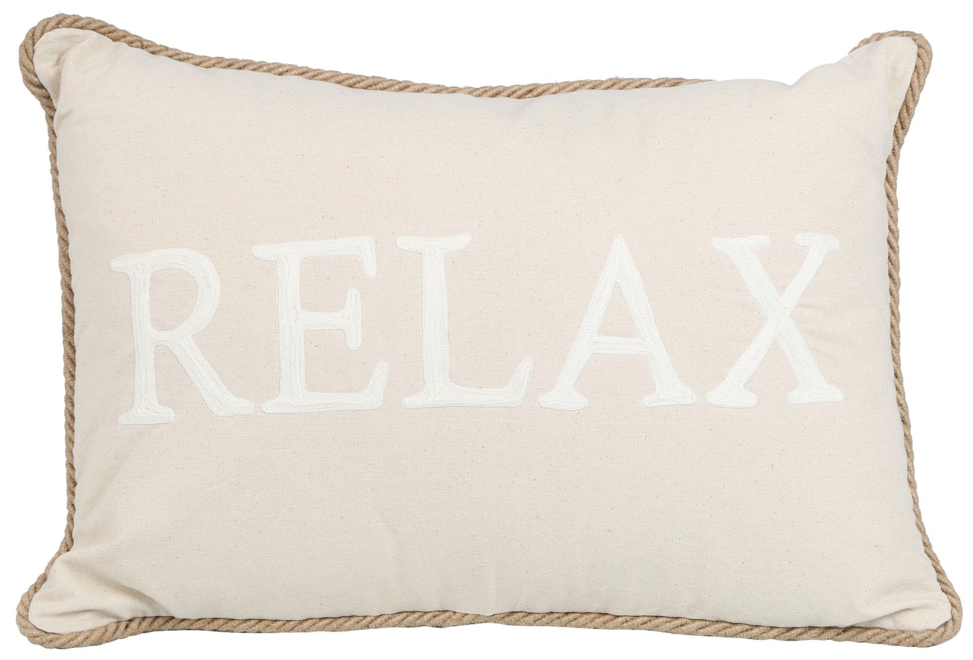 Coastal Home 14x20 Relax Decorative Pillow