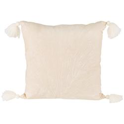 18x18 Coral Fan Decorative Pillow