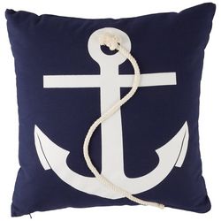 Coastal Home Anchor Rope Decorative Pillow