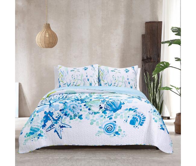 Watercolors Reef Coastal Bedding Collection