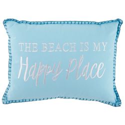 Coastal Home 14x18 My Happy Place Decorative Pillow