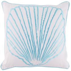 Elise & James Home 18x18 Shell Embroidered Decorative Pillow