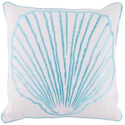 Shell Embroidered Decorative Pillow