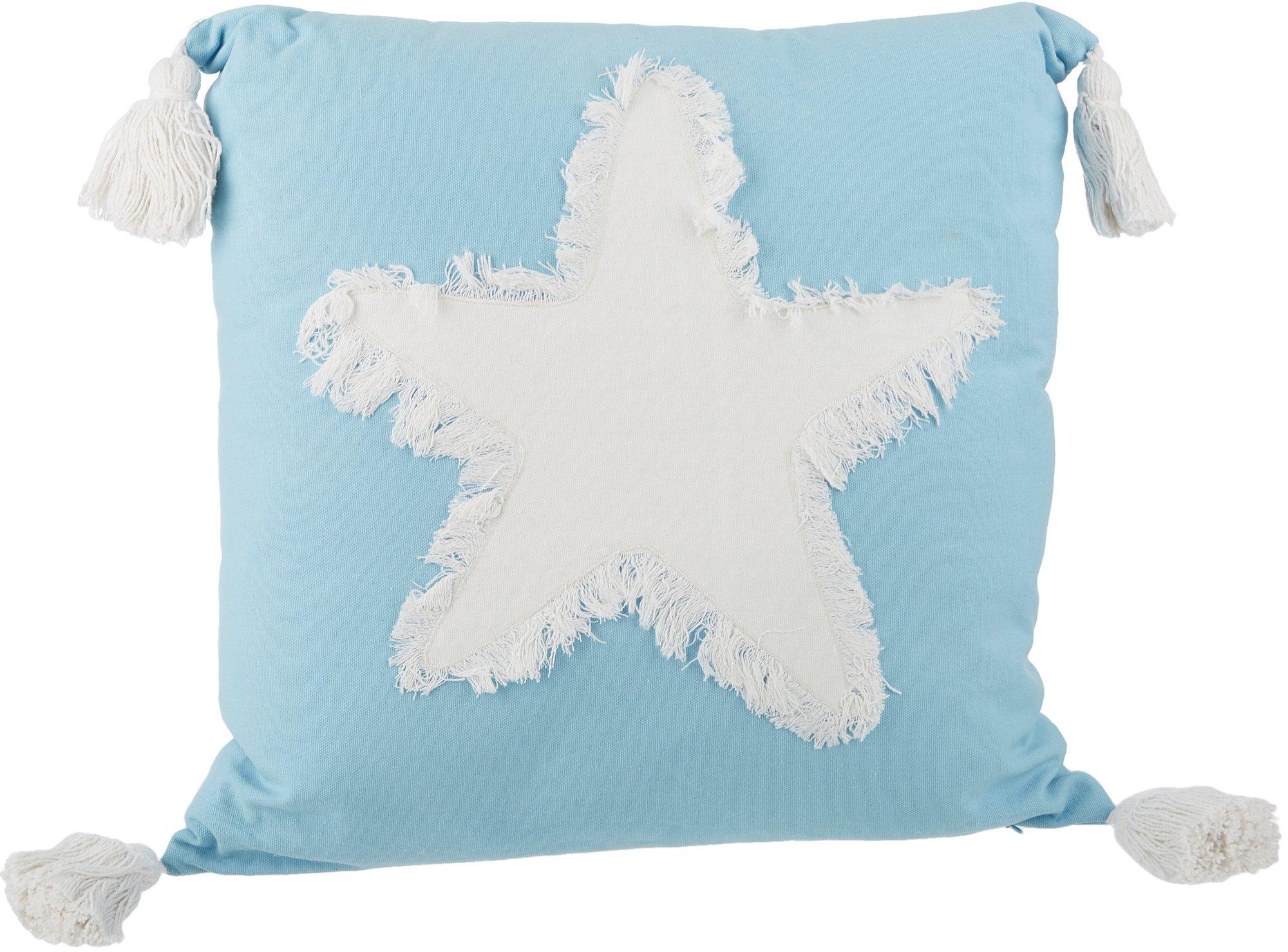 INK+IVY Kiran Embroidered Oblong Pillow in Blue