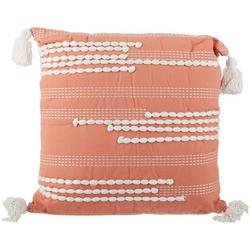 18x18 Textured Decorative Pillow
